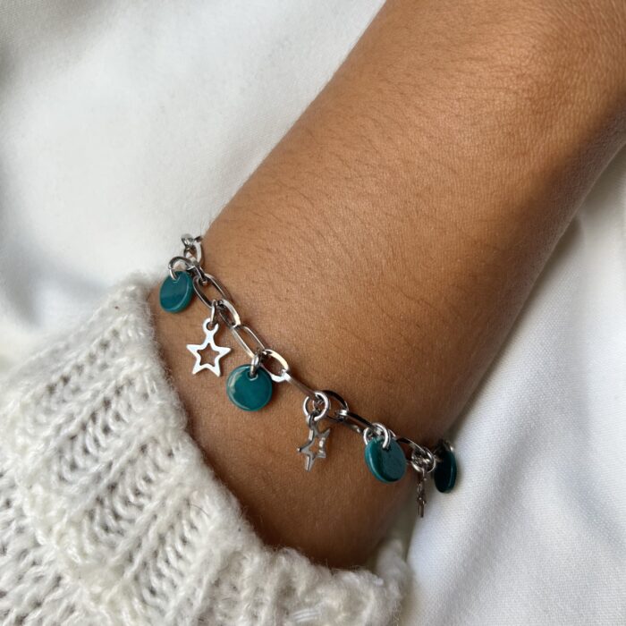 Bracelet breloques cœurs