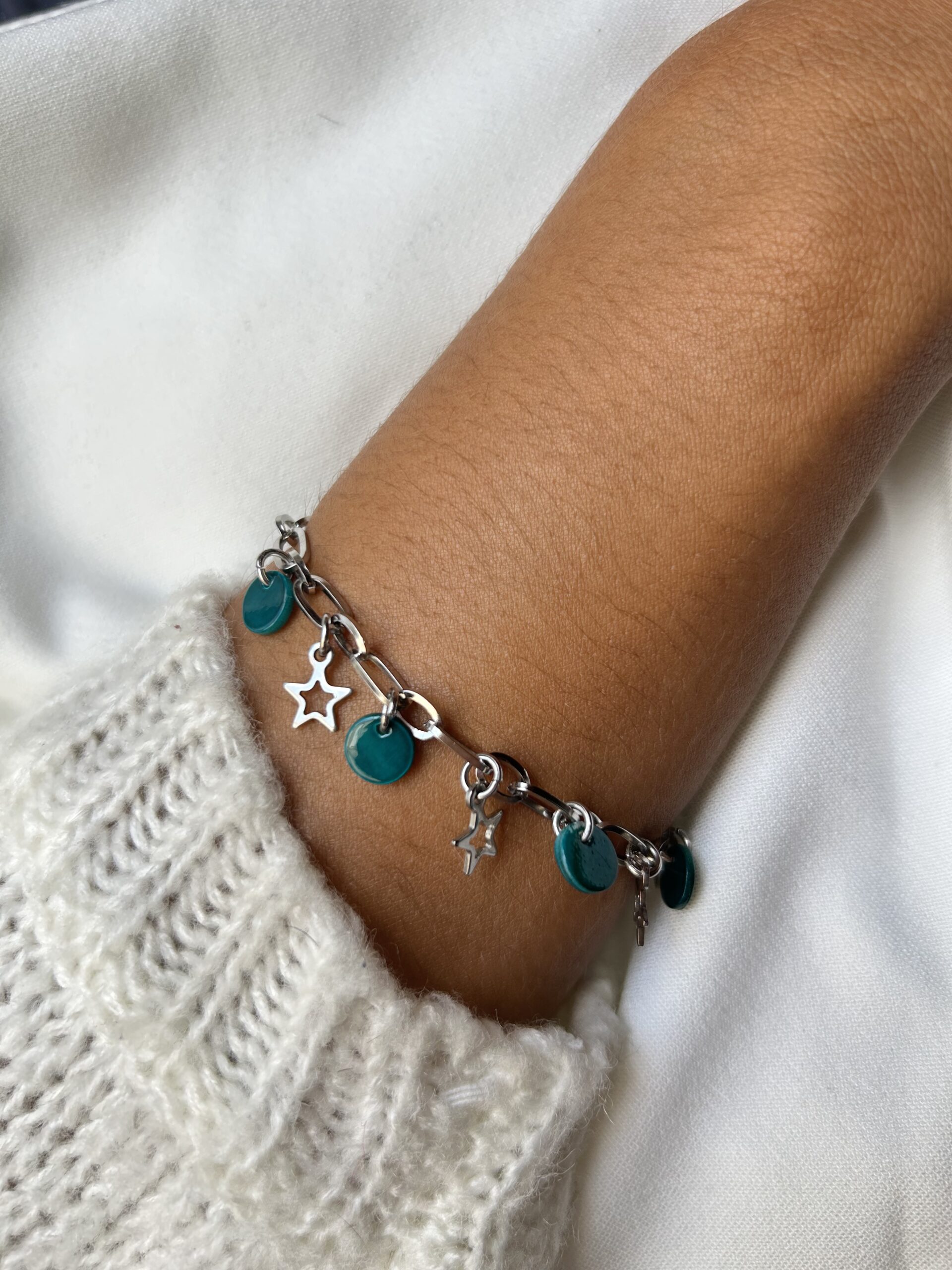 Bracelet breloques cœurs