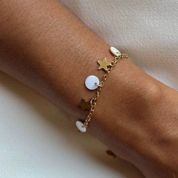 Bracelet étoiles dorées
