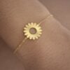 Bracelet Chaîne Dorée Soleil