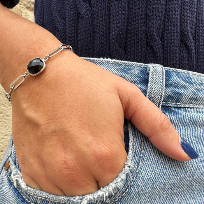 Bracelet Onyx Noir