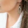 Boucles d'oreilles pampilles noires