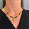 Collier Pierre Hématite Fleur