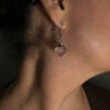 Boucles d'Oreilles Pendantes en Pierre Améthyste